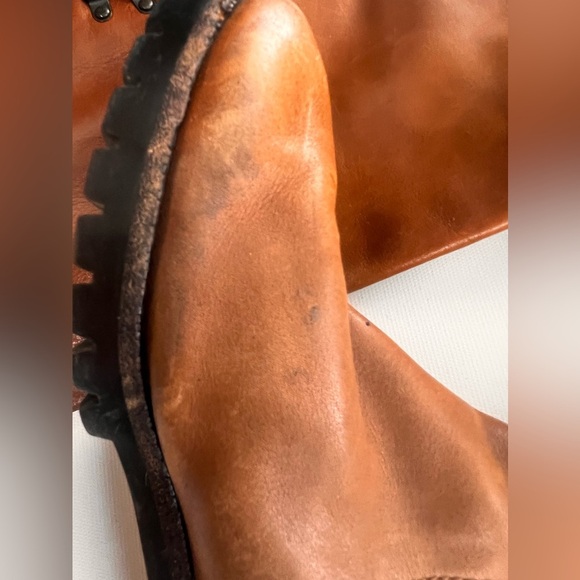 Cole Hahn Tall Boots Cole Haan Brown Leather Arlington tie back Riding Boots 8 - Picture 12 of 16